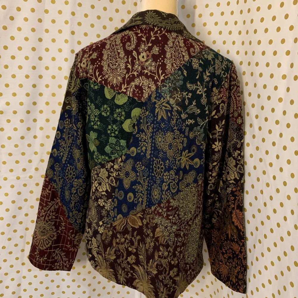 Sacred Threads  multicolored floral brocade jacket - Picture 4 of 5